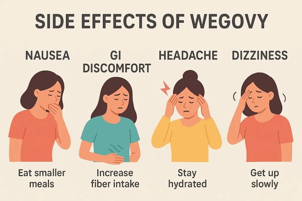 Managing Wegovy side effects at home — rest, hydration and gentle routines alongside your UK treatment plan