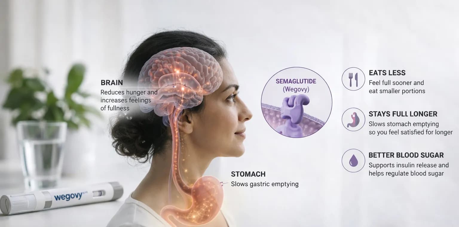 How Wegovy works — GLP-1 appetite and weight management